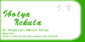 ibolya nekula business card